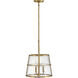 Tournon 15 inch Heritage Brass Indoor Pendant Ceiling Light
