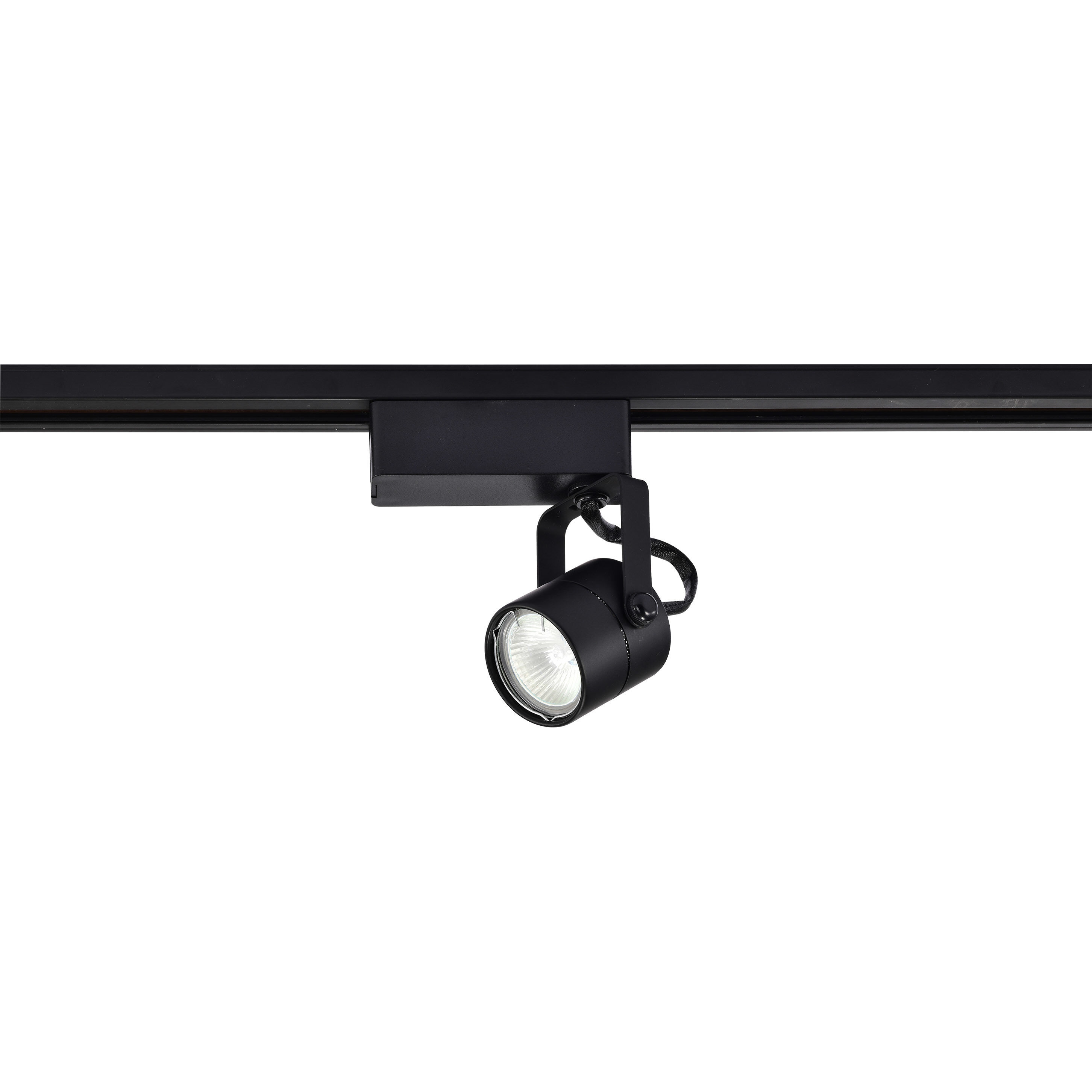 Brentwood 1 Light 12V Black Track Lighting Ceiling Light, Round