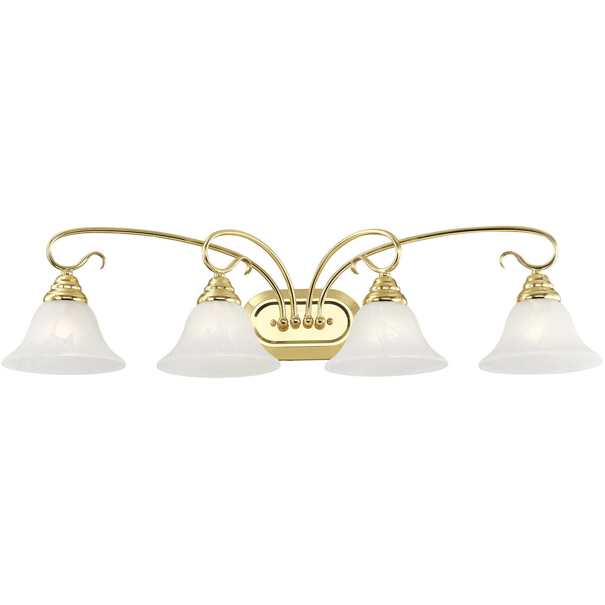 Coronado 4 Light 36 inch Polished Brass Bath Vanity Wall Light