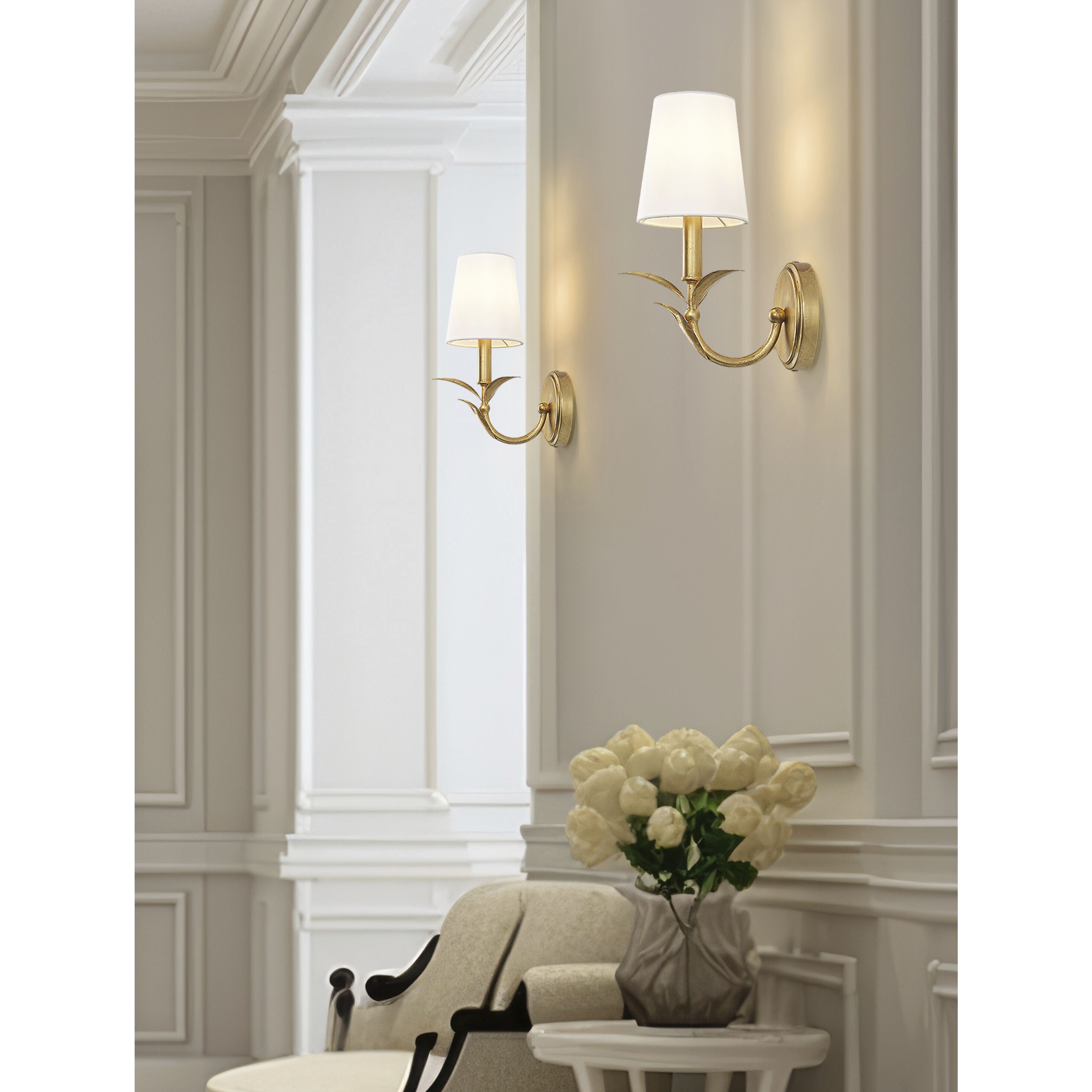 Aslin Wall Sconce Wall Light in Gold Leaf
