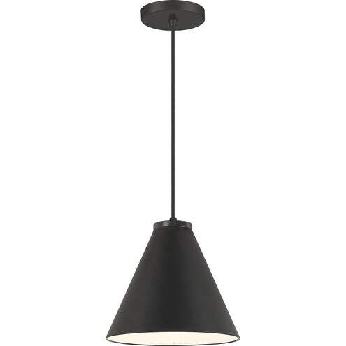 Vantage Pendants 1 Light 10 inch Coal Hanging Conical Fixture Ceiling Light