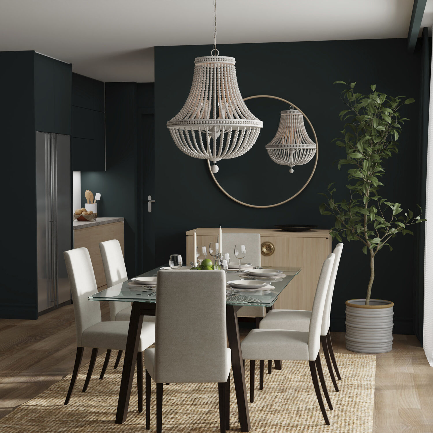 Handley 6 Light 24 inch Sand Dollar Chandelier Ceiling Light