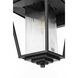 York 1 Light 15.5 inch Black Outdoor Wall Sconce