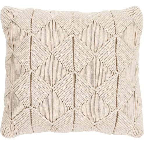 Migramah 18 X 18 inch Cream Pillow Kit, Square
