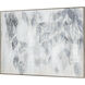 Willow Abstract Off White with Gray and Antique Gold Framed Wall Art