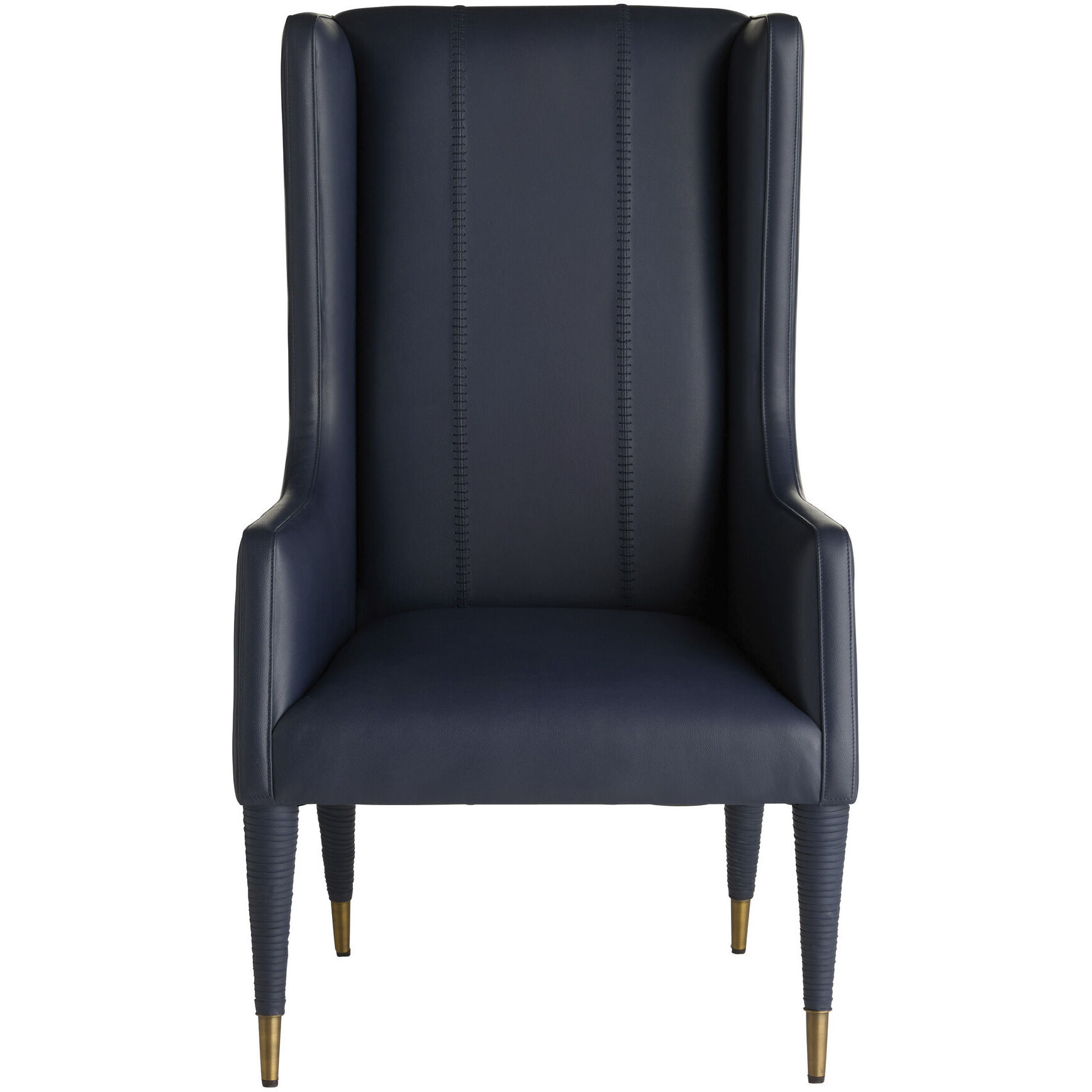 Hawthorne Navy and Antique Brass Host Chair
