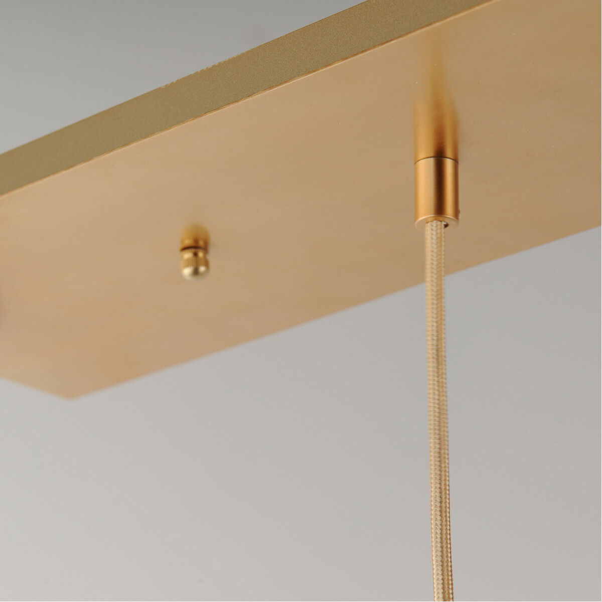 Torch Linear Pendant Ceiling Light in Satin Brass