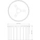 Glacier 3 Light 12.5 inch Modern Gold Flush Mount Ceiling Light
