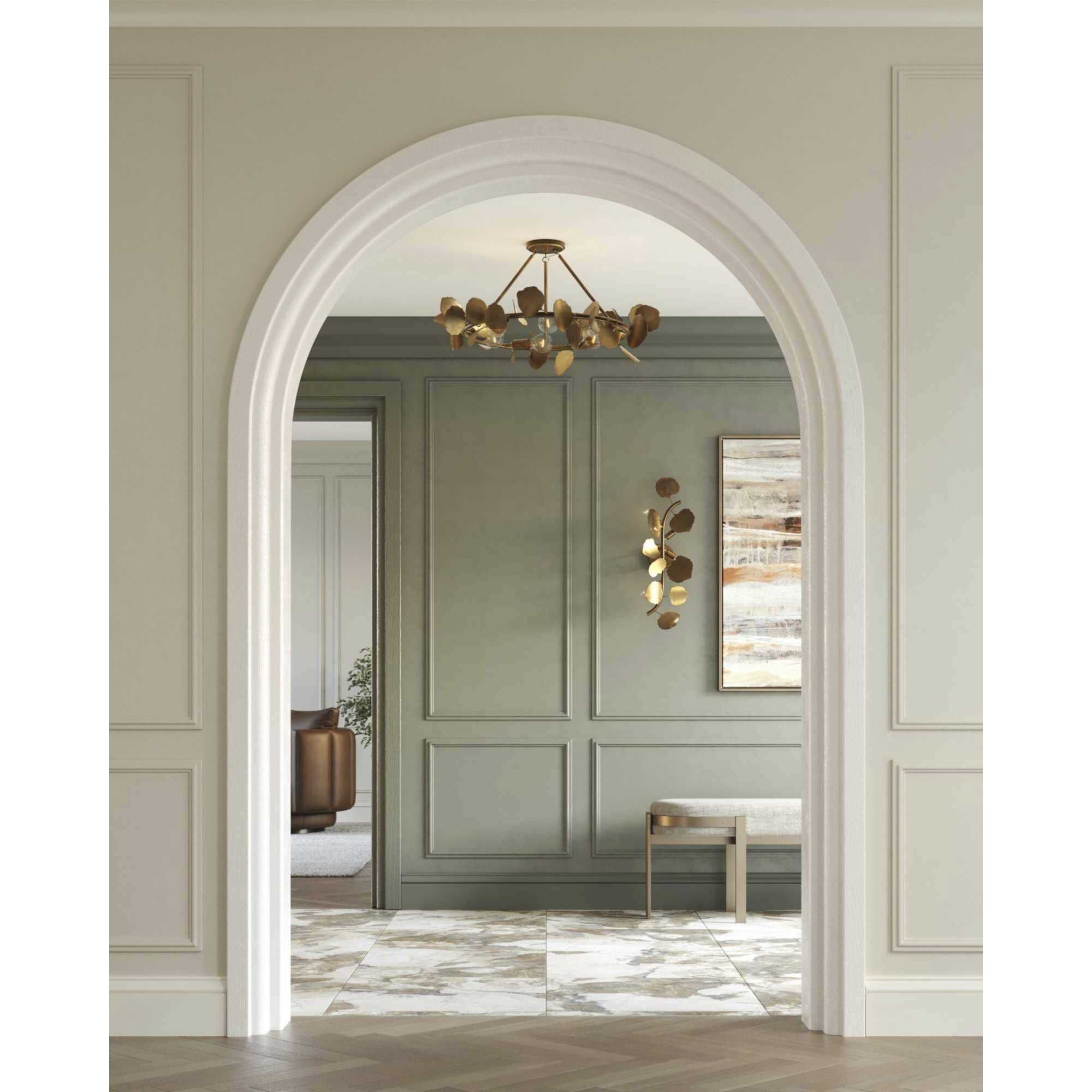 Laurel 4 Light 9 inch Gold Ombre Wall Bracket Wall Light, Design Series