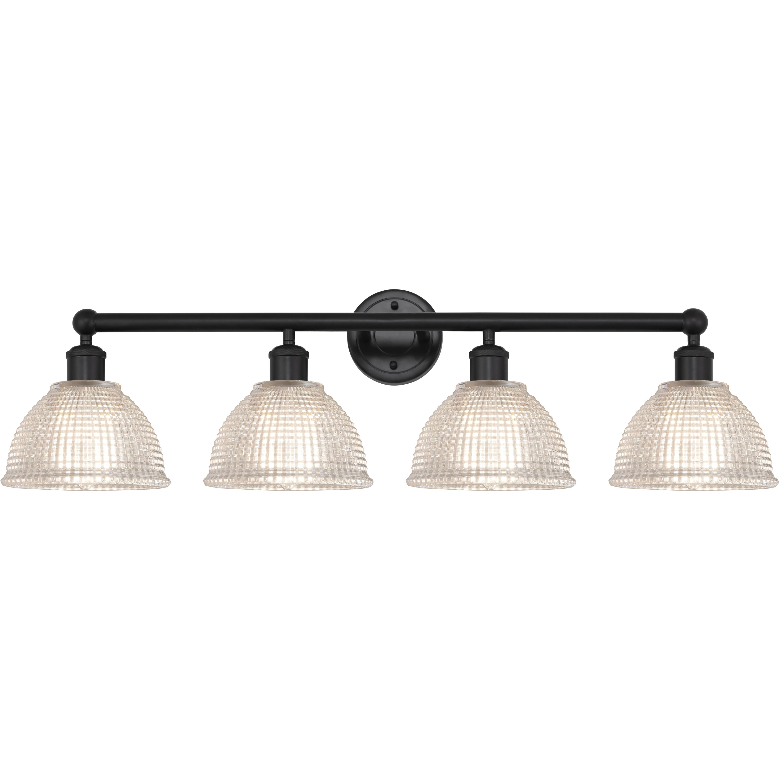 Edison Arietta 4 Light 35 inch Matte Black Bath Vanity Light Wall Light