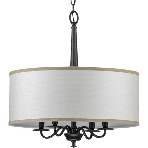 Durrell 4 Light 21 inch Matte Black Chandelier Ceiling Light