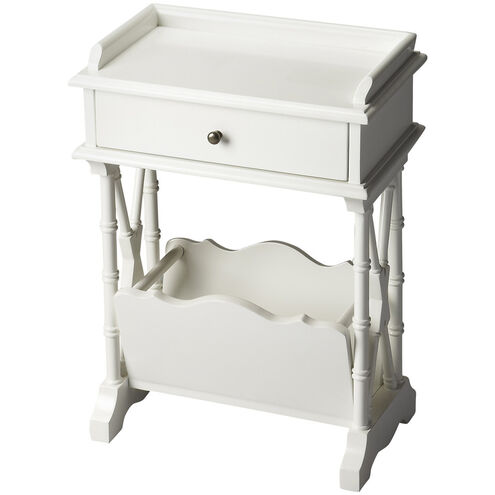 Butler Loft Cummings  24 X 15 inch Glossy White Accent Table
