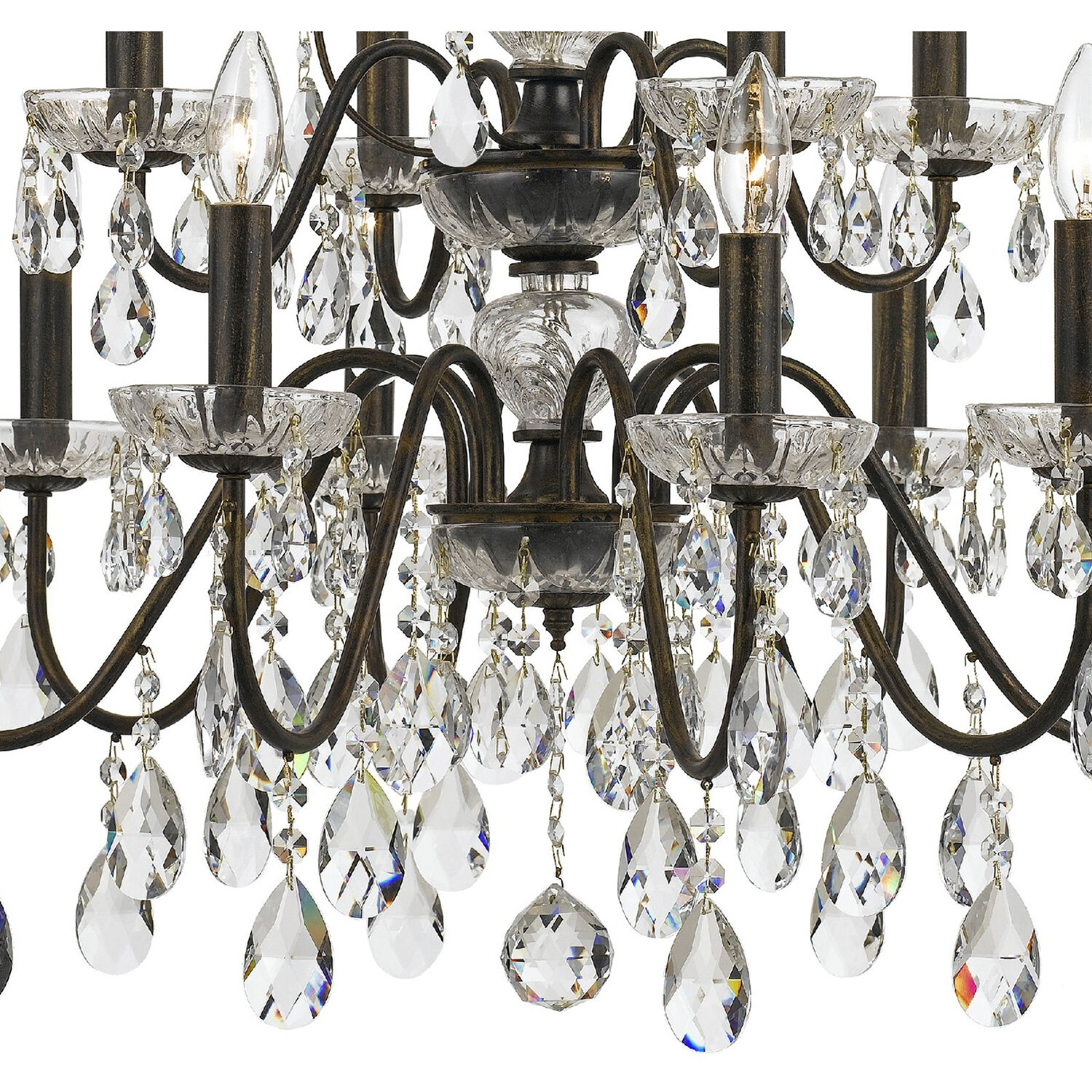 Butler 12 Light 29 inch English Bronze Chandelier Ceiling Light in Clear Hand Cut