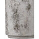 Faux Birch Black and Beige and Pale Gray Planter, Medium
