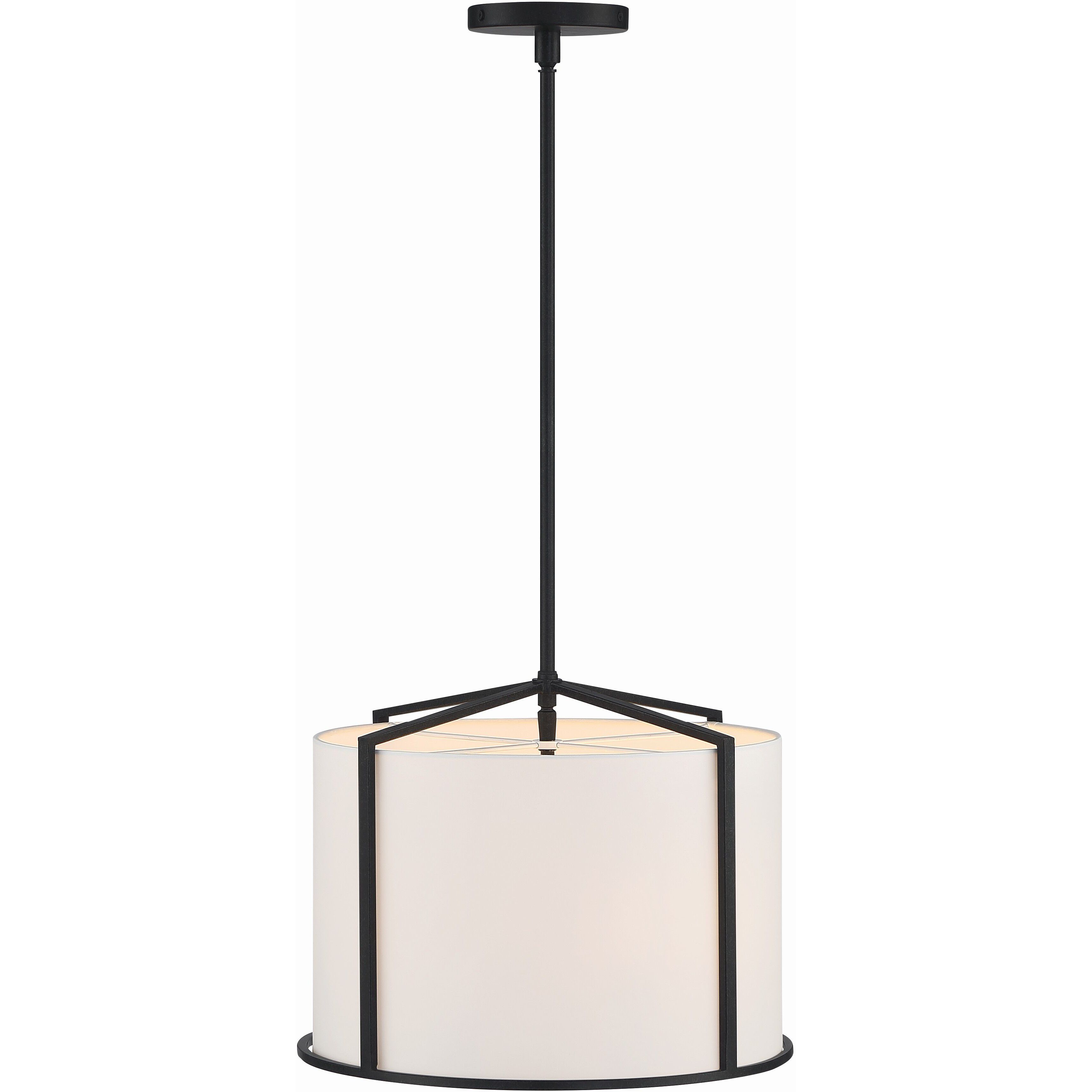 Carlyn 4 Light 16 inch Black Mini Chandelier Ceiling Light