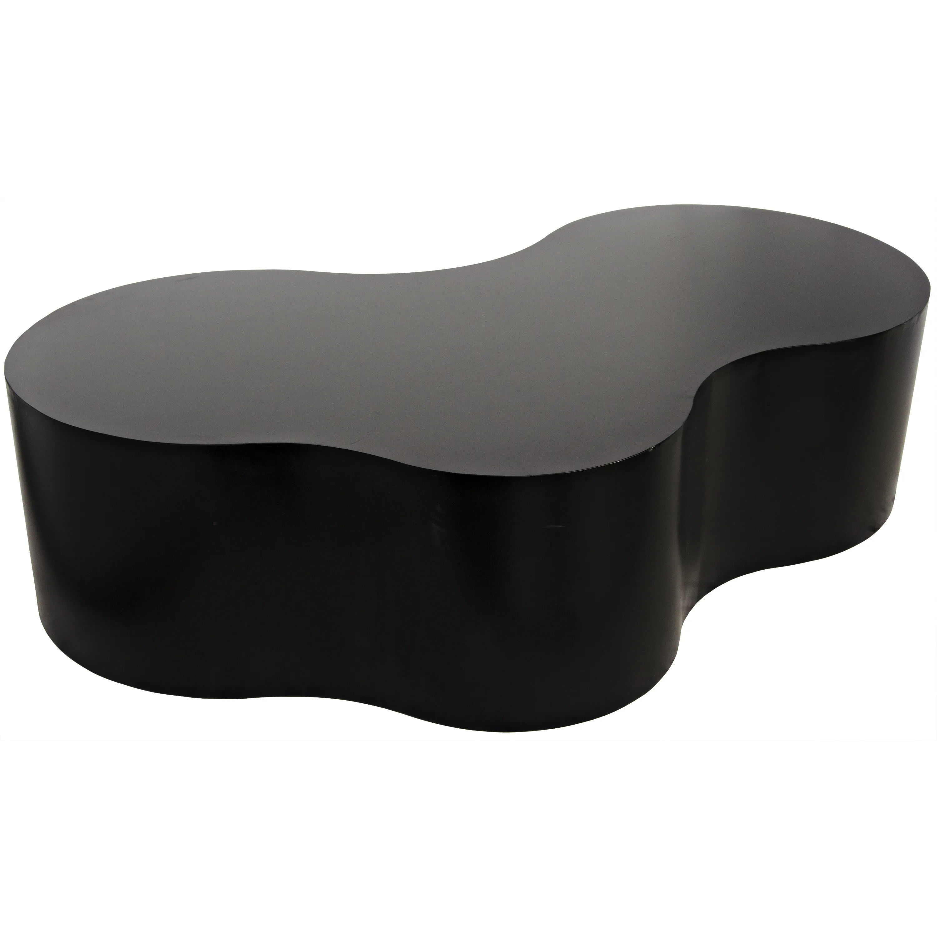 Island 68 X 43 inch Matte Black Coffee Table