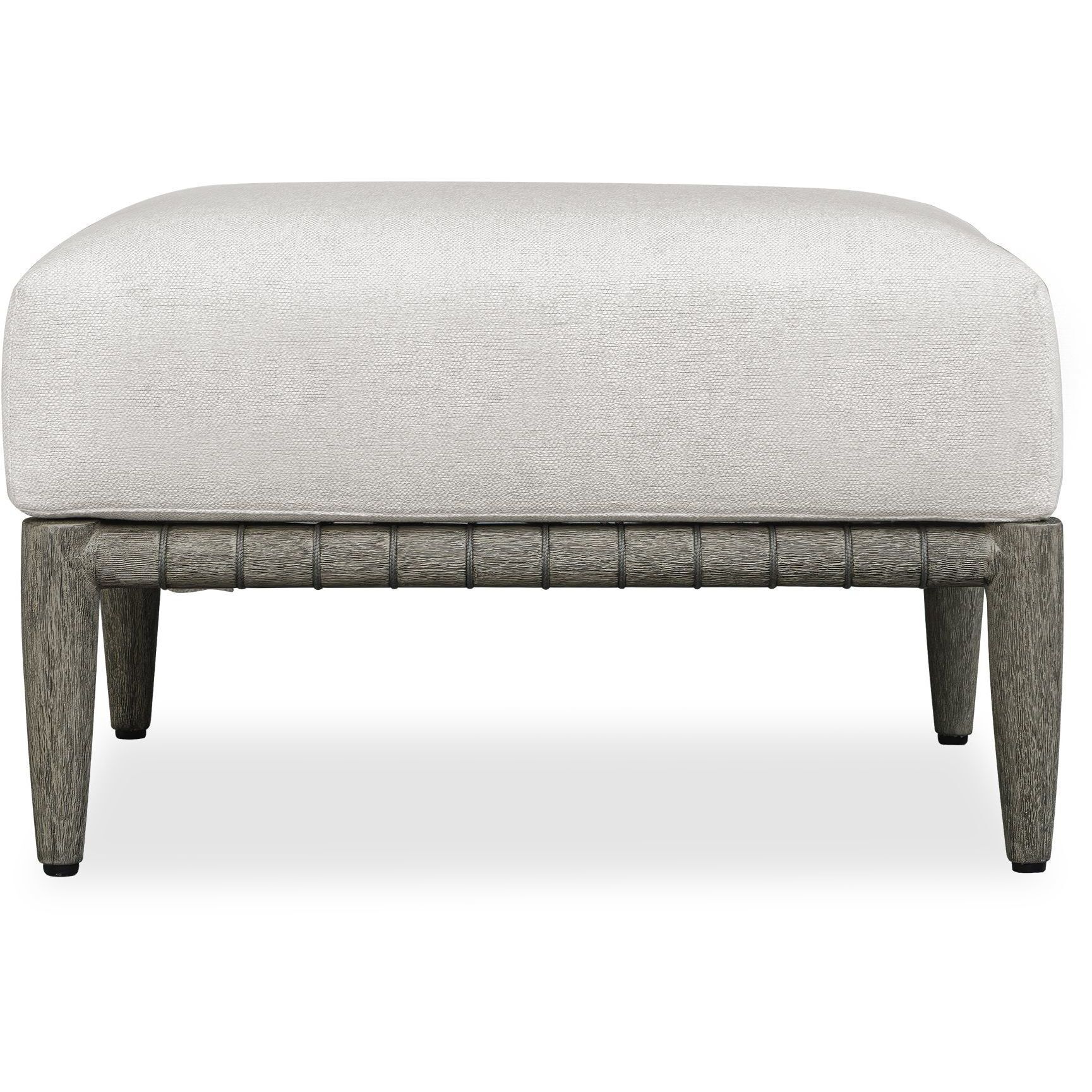 Borneo 16.5 inch Dark Gray and Oyster White Outdoor Ottoman