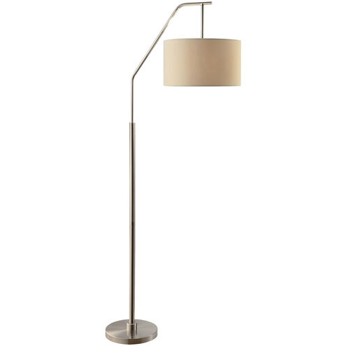 Dinsmore 72 inch 150 watt Nickel Satin Floor Lamp Portable Light