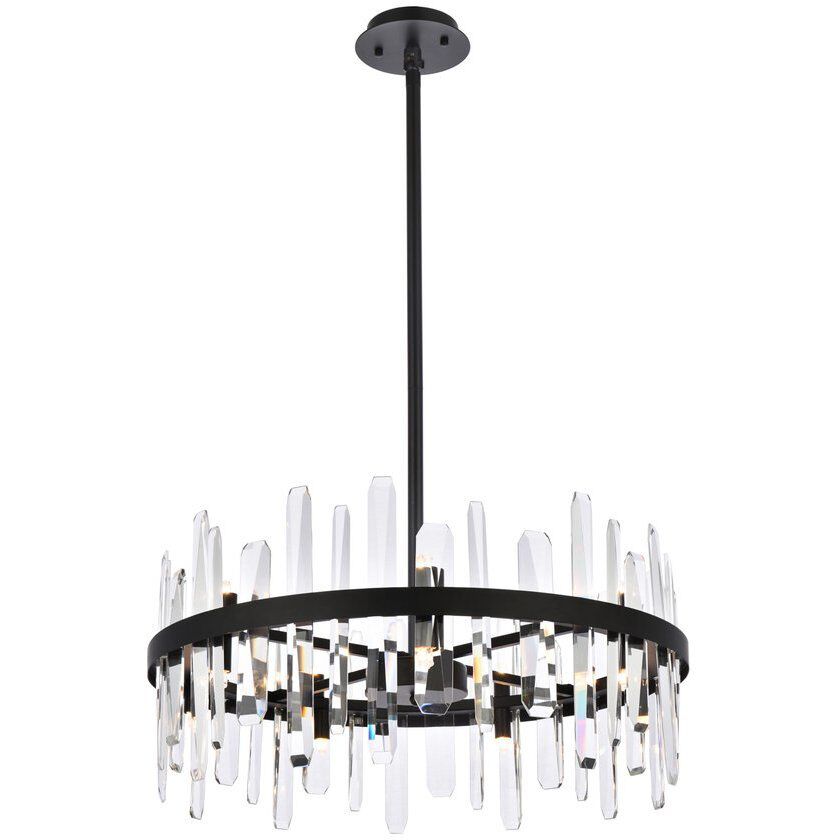 Serena 14 Light 25 inch Black Pendant Ceiling Light