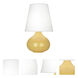 Small June 23.5 inch 150 watt Sunset Yellow Accent Lamp Portable Light in Oyster Linen