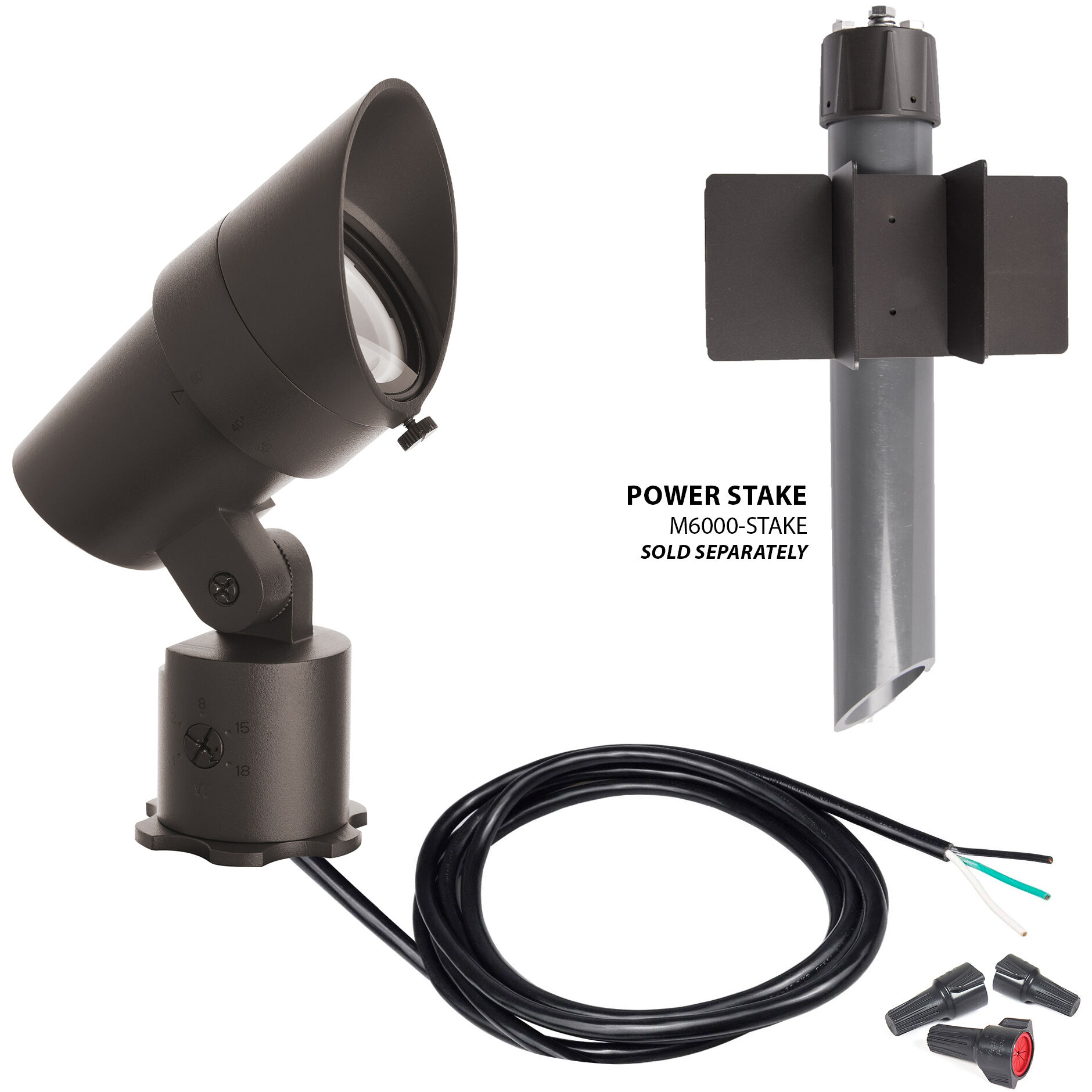 Tyler Bronze 14.5 watt LED Spot and Flood Lighting, WAC Landscape