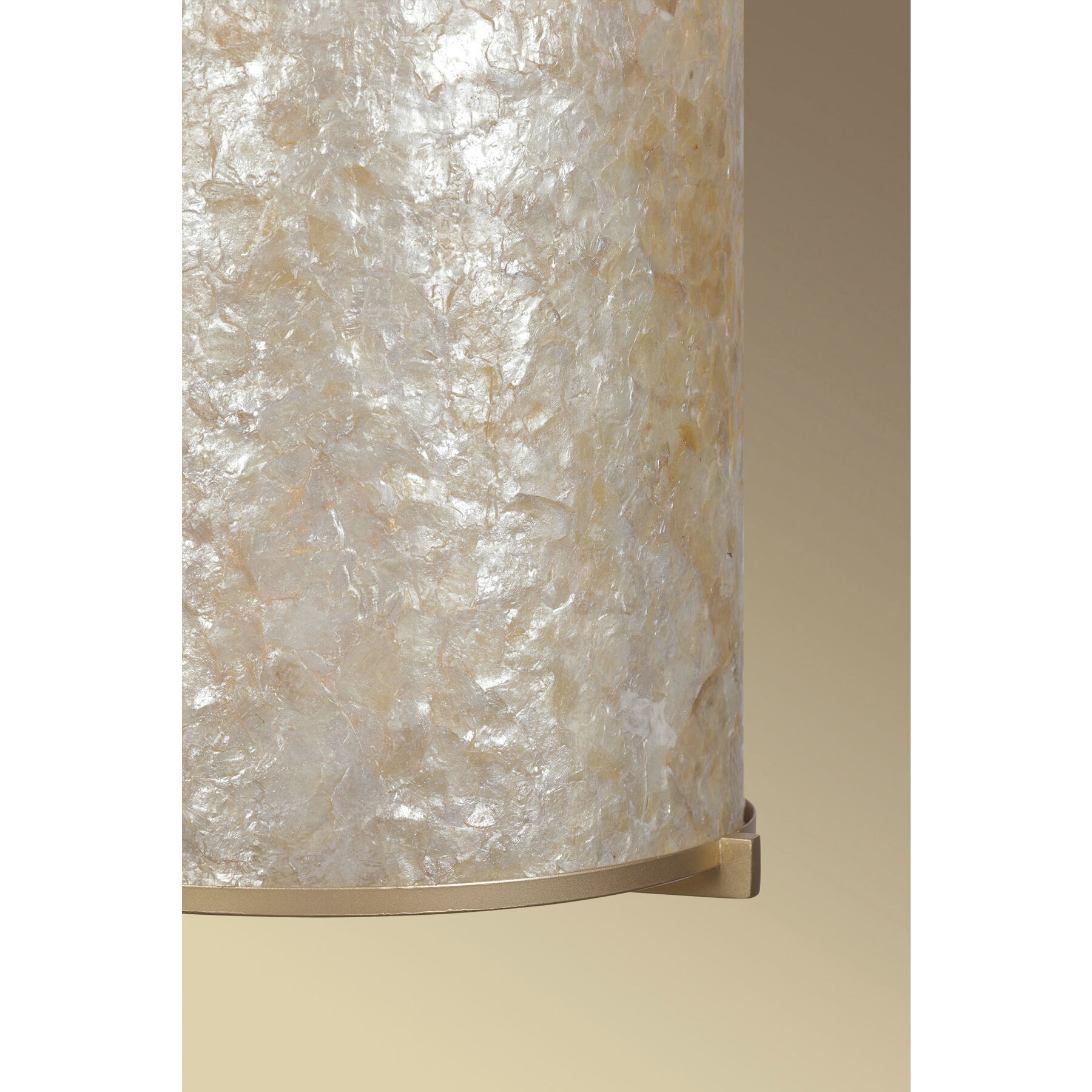 Sommers Bend 6 Light 15 inch Capiz Shell Gold Foyer Ceiling Light