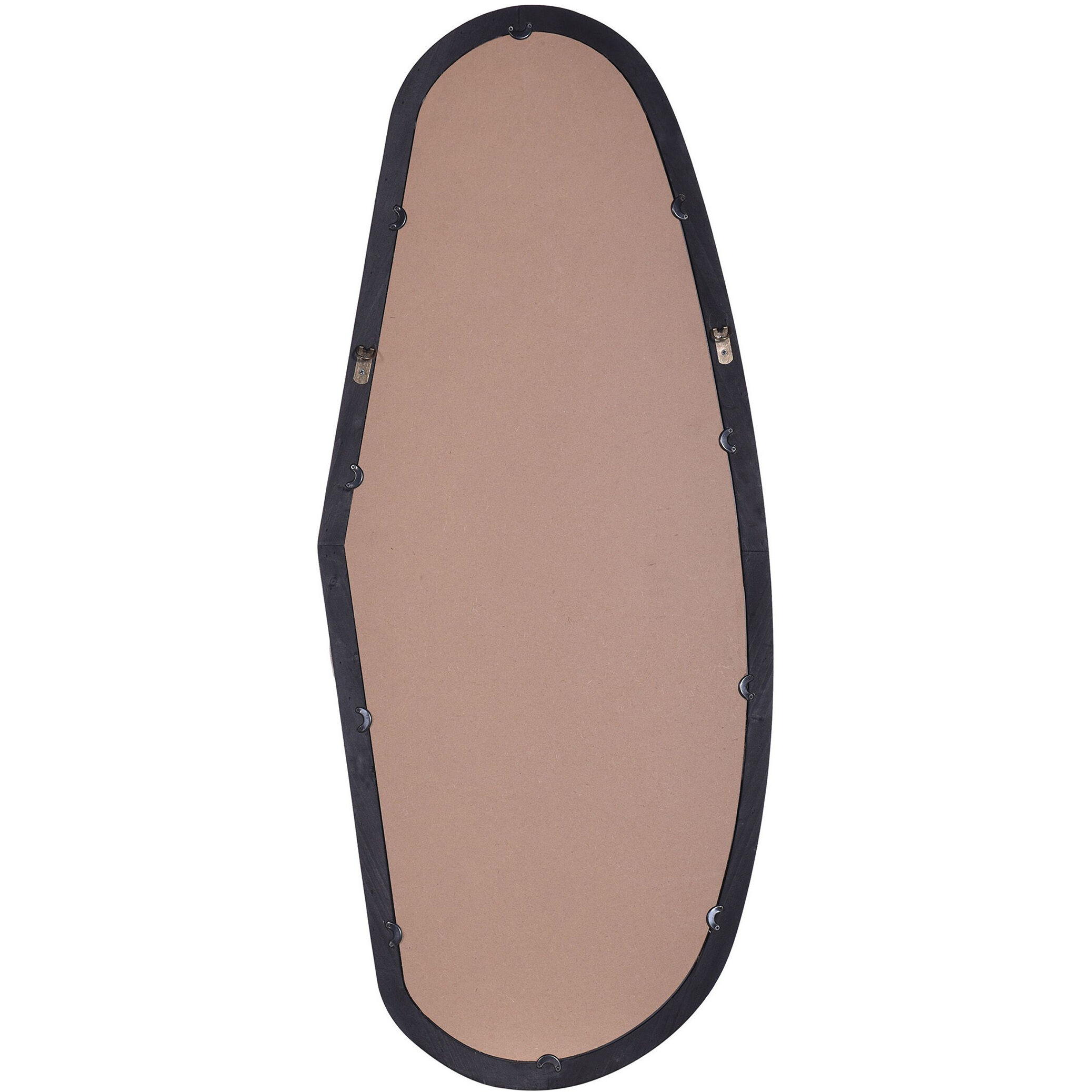 Cameron 47.25 X 19.88 inch Clear and Matte Black Wall Mirror