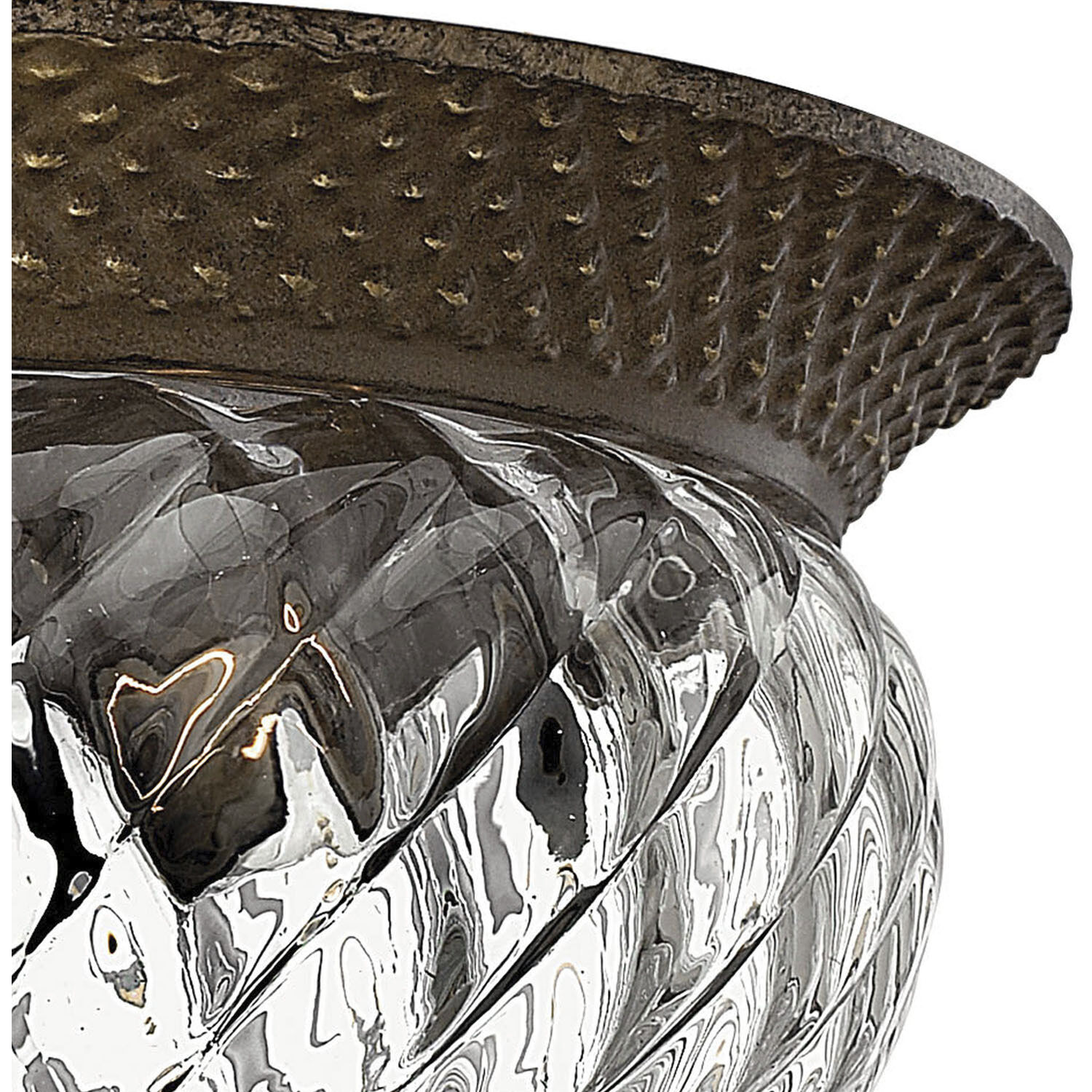 Plantation 2 Light 12 inch Pearl Bronze Indoor Bath Flush Mount Ceiling Light