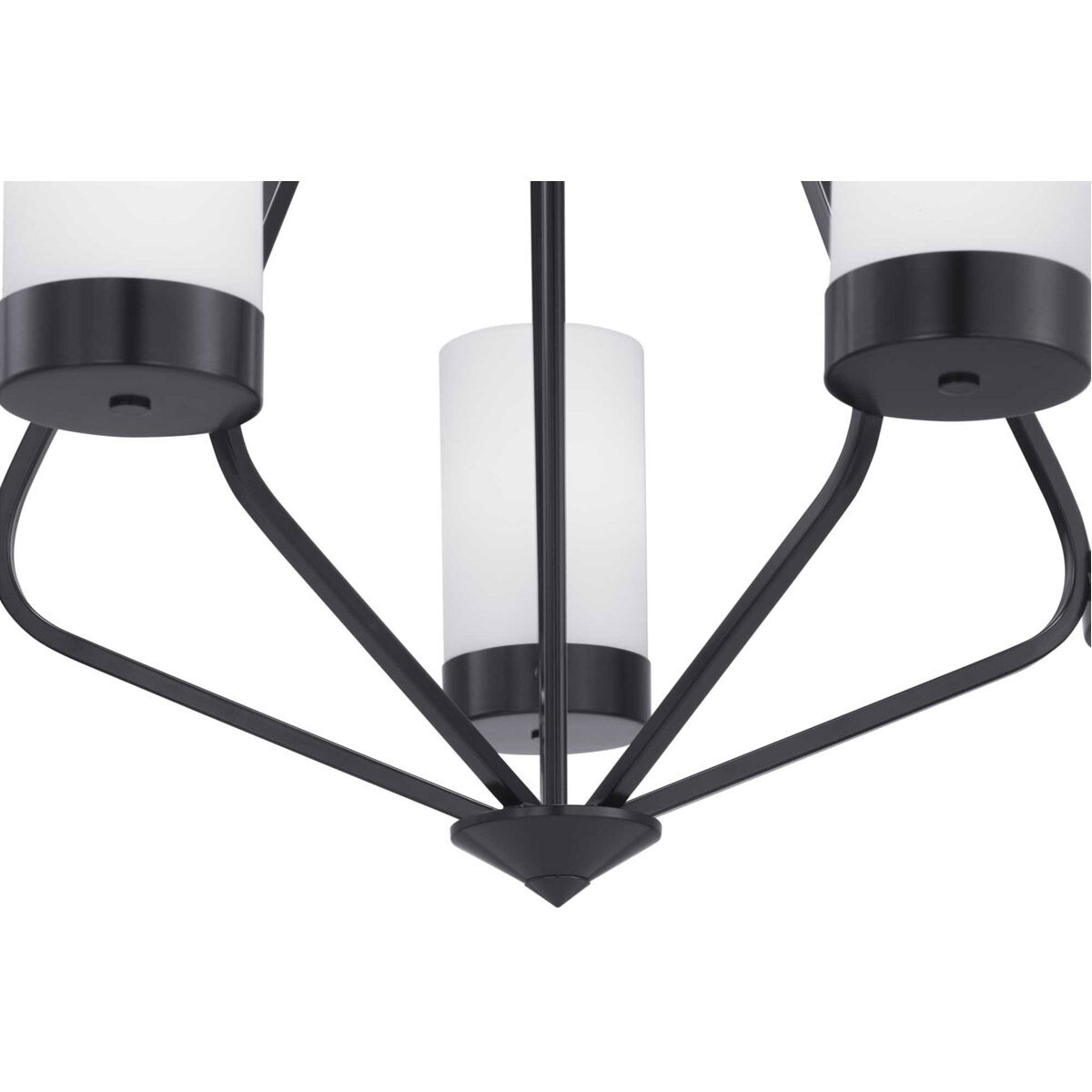 Elevate 5 Light 27 inch Matte Black Chandelier Ceiling Light, Design Series
