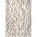 Myra 114 X 79 inch Black/White Rug in 6 x 9