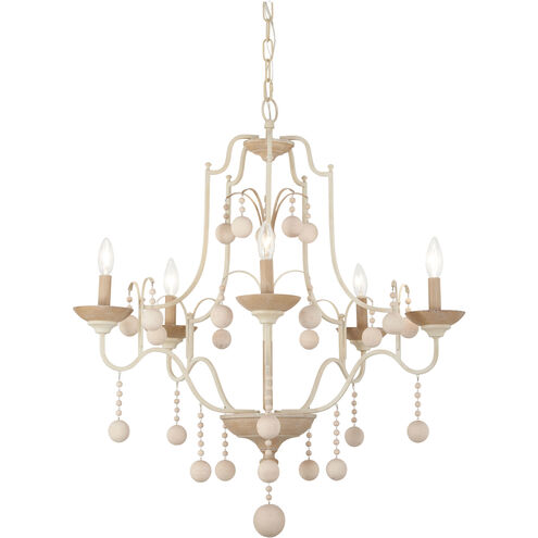 Colonial Charm 5 Light 28.00 inch Chandelier