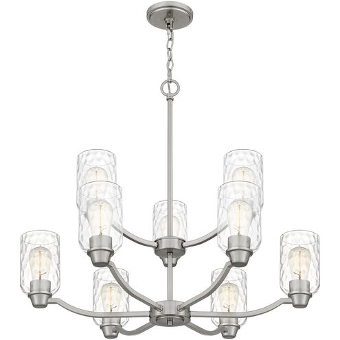 Acacia 9 Light 29 inch Brushed Nickel Chandelier Ceiling Light