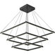 Piazza LED 31.5 inch Black Chandelier Ceiling Light