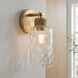 Baltic 1 Light 4.75 inch Brushed Gold Wall Sconce Wall Light