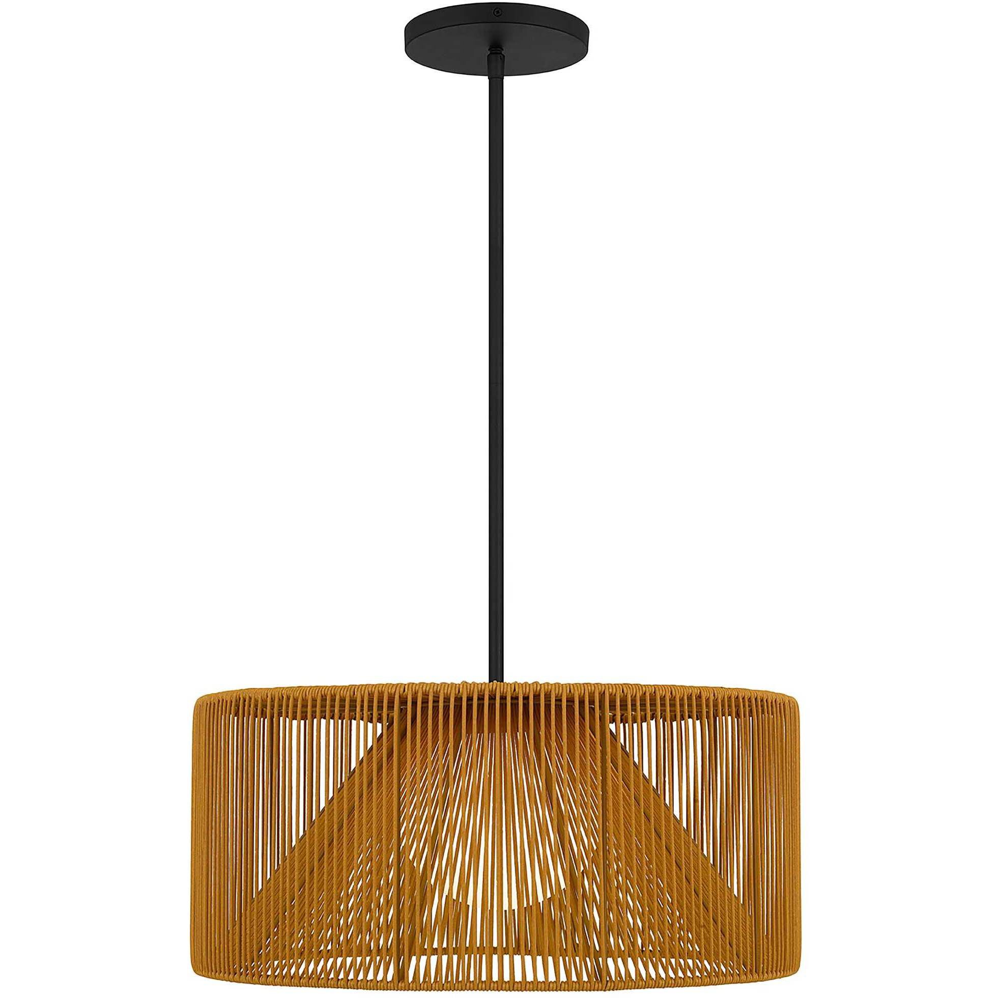 Key West LED 22 inch Sand Black Outdoor Pendant