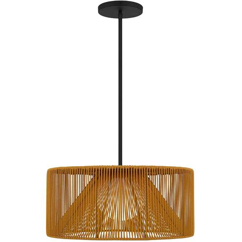 Key West LED 22 inch Sand Black Outdoor Pendant