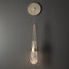 Link 1 Light 5.5 inch Modern Brass Sconce Wall Light in Clear with White Threading, Low Voltage