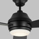 Ikon 52 inch Midnight Black Indoor/Outdoor Ceiling Fan