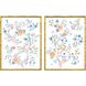 Enchanted Blue and Gray and Pink and Orange Framed Art