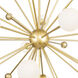 Element LED 39 inch Sun Gold Chandelier Ceiling Light