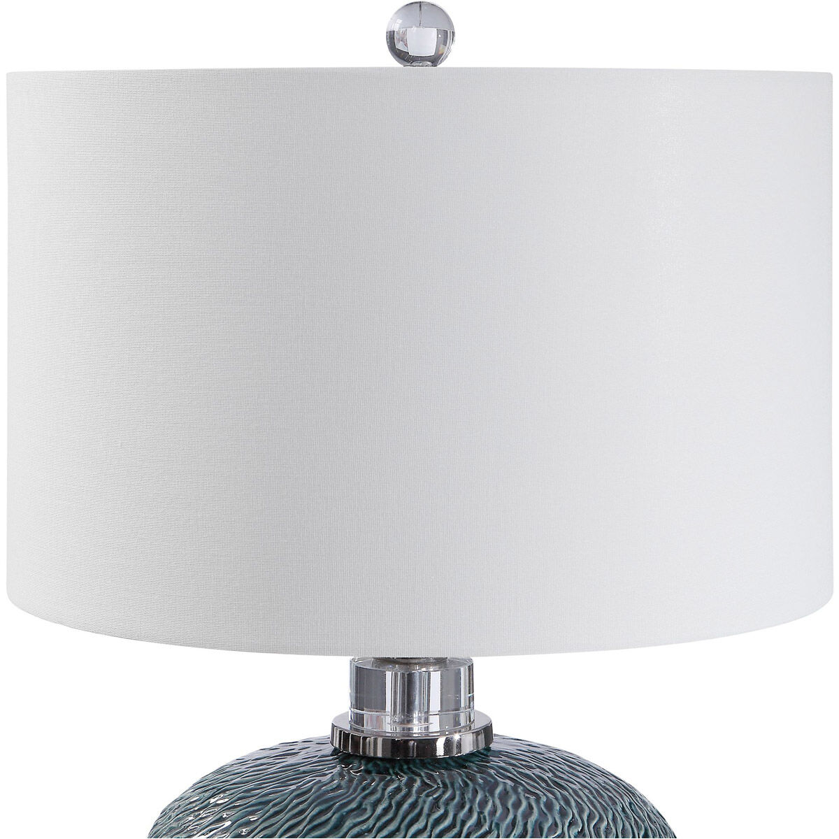Almera 26 inch 150 watt Dark Teal Table Lamp Portable Light