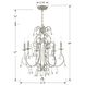Ashton 6 Light 21.5 inch Olde Silver Chandelier Ceiling Light in Clear Swarovski Strass
