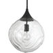 Reflection 1 Light 12 inch Flat Black Pendant Ceiling Light
