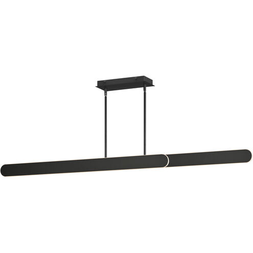 Belt LED 60 inch Black Linear Pendant Ceiling Light