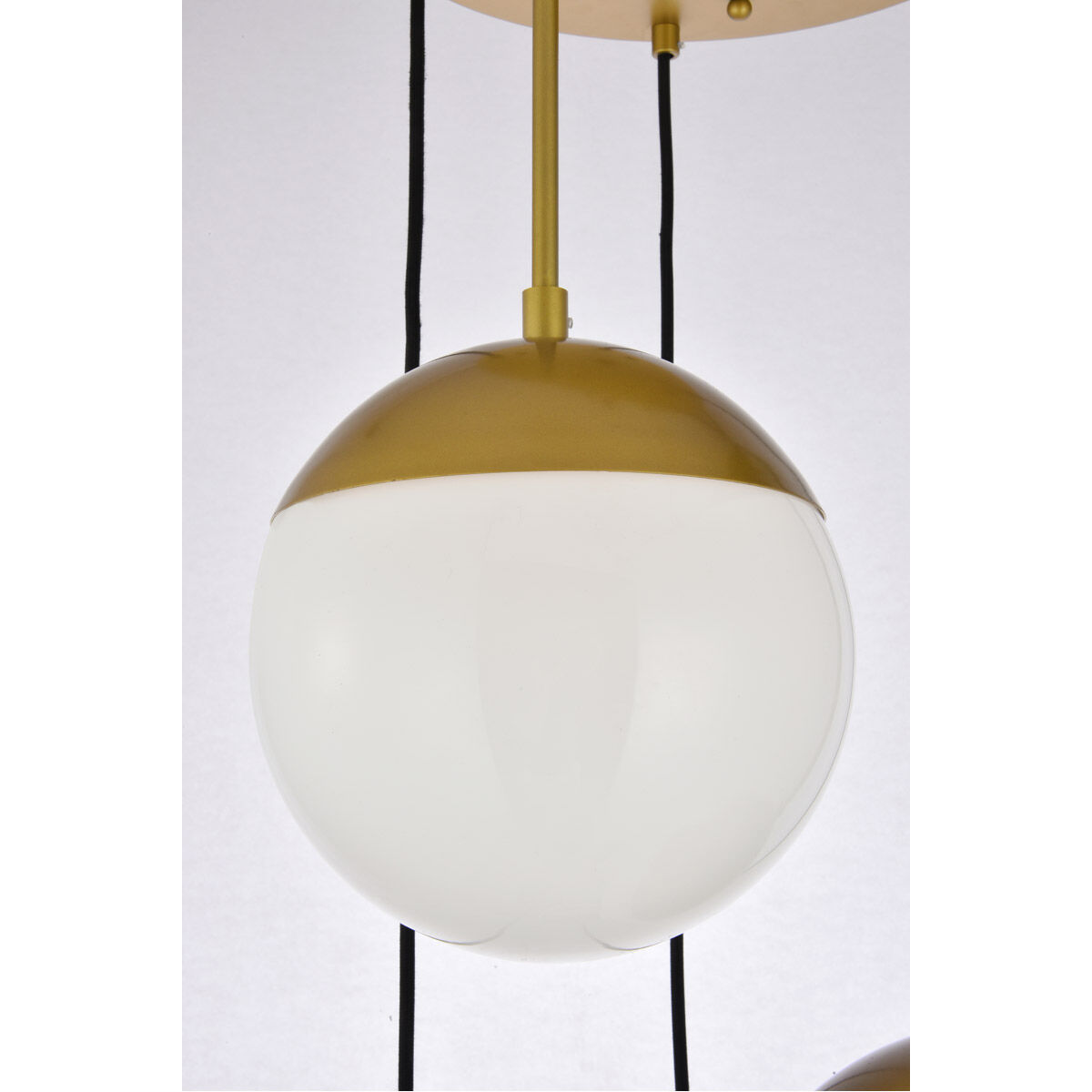 Eclipse 5 Light 18 inch Brass Pendant Ceiling Light