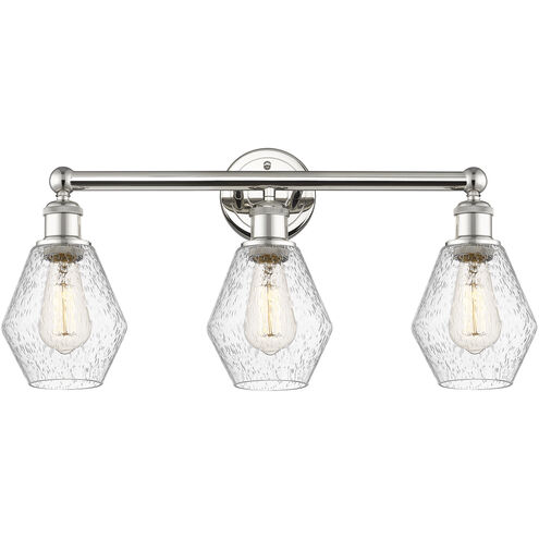 Cindyrella 3 Light 24 inch Polished Nickel and Seedy Bath Vanity Light Wall Light