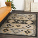 Paramount 114.17 X 78.74 inch Gray/Charcoal/Tan/Light Beige Machine Woven Rug in 7 x 9, Rectangle