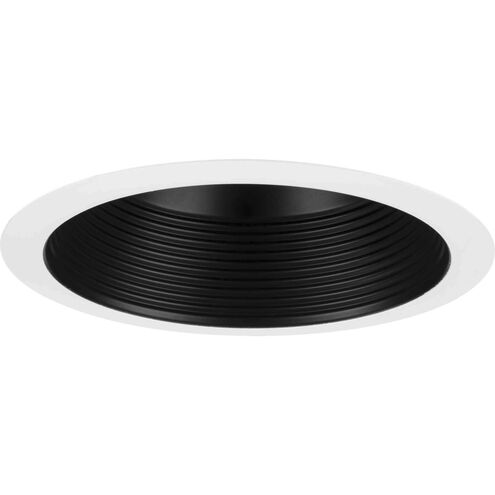 6in Shallow Recessed Trim PAR-30SN Black Step Baffle Trim