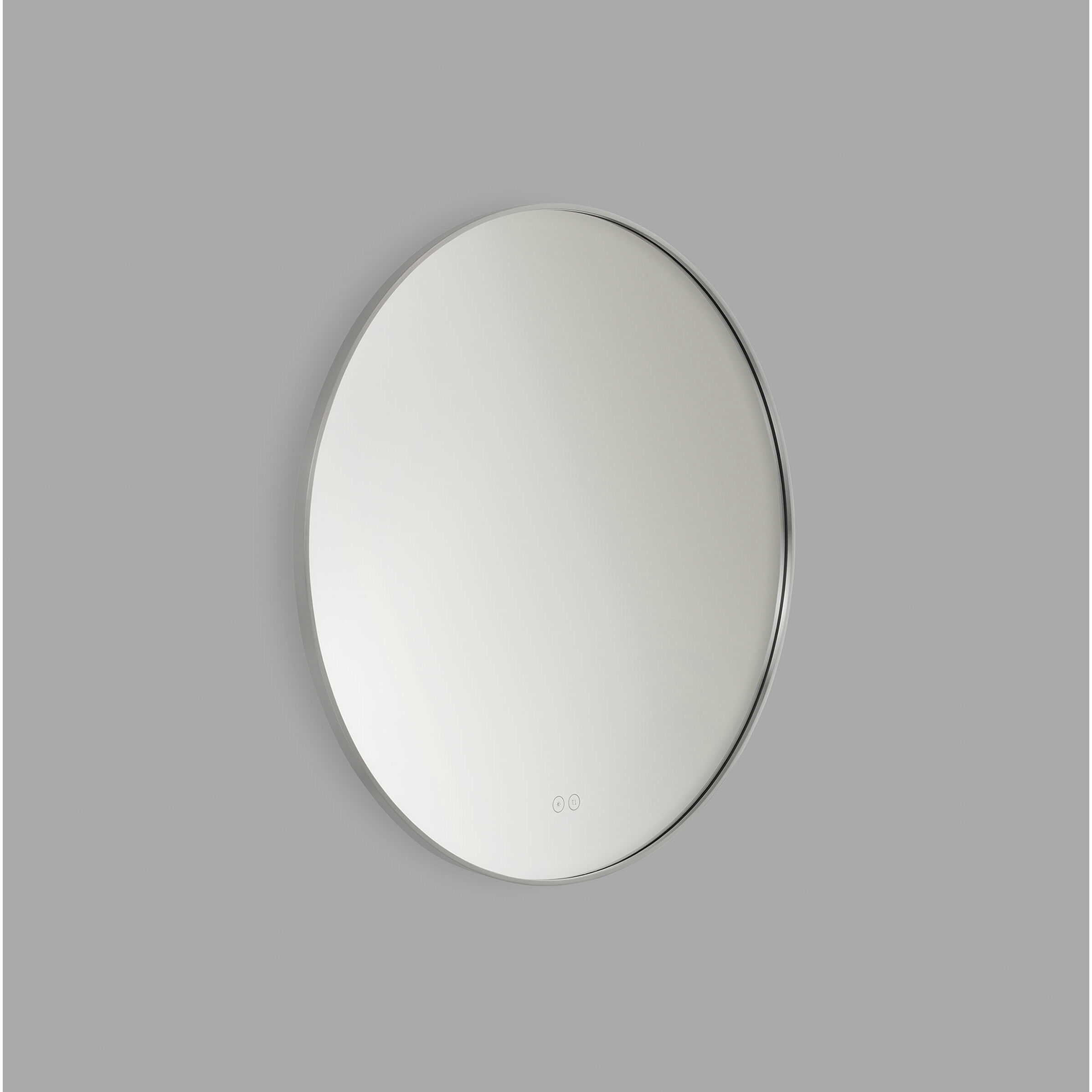 Cadre 30 X 30 inch Brushed Nickel Backlit Wall Mirror