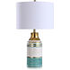 Cameron 30 inch 150.00 watt Mint and White and Gold Table Lamp Portable Light